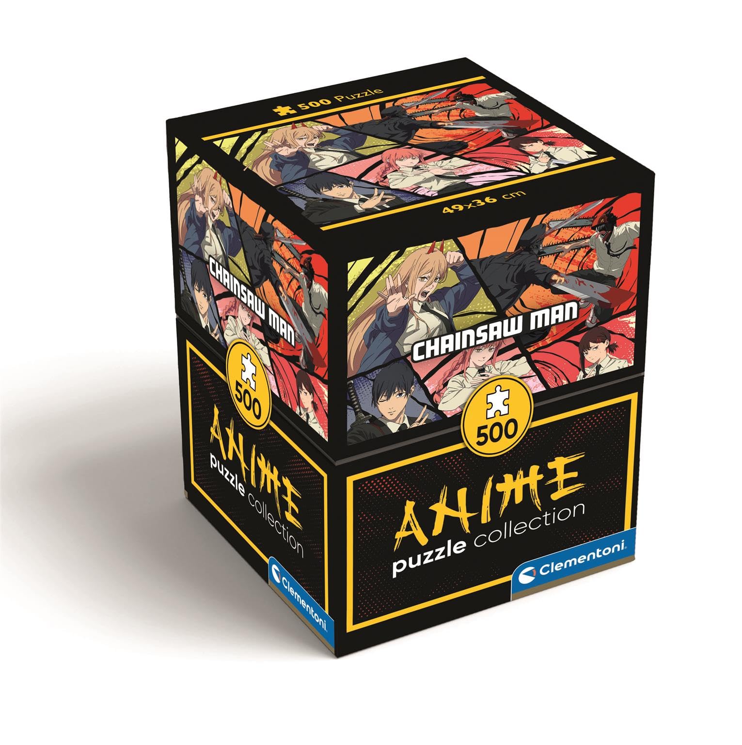 Amazon.com: CLEMENTONI, PZL 500 Cube Anime Chainsaw Man - 2, 35607